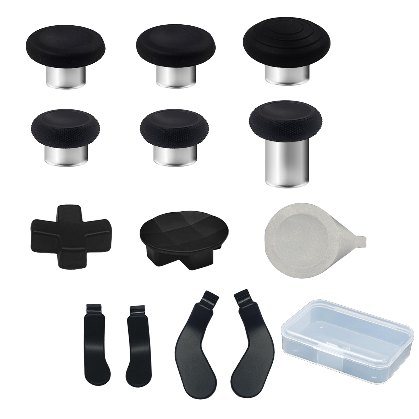 13 in 1 Accessories for Xbox One Elite Series 2 Controller Metal Thumbsticks for Xbox Elite Wireless Controller