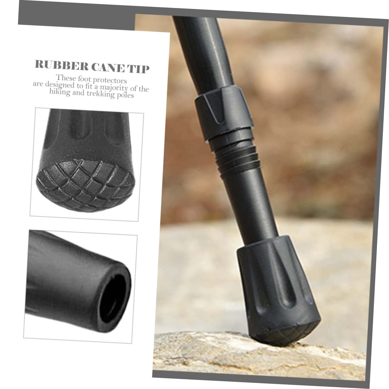 YARNOW Embouts Antidérapants pour Bâtons De Marche Accessoires Embouts pour Bâtons De Randonnée Embouts pour Bâtons De Marche Embouts pour Bâtons De Trekking Embouts De Rechange