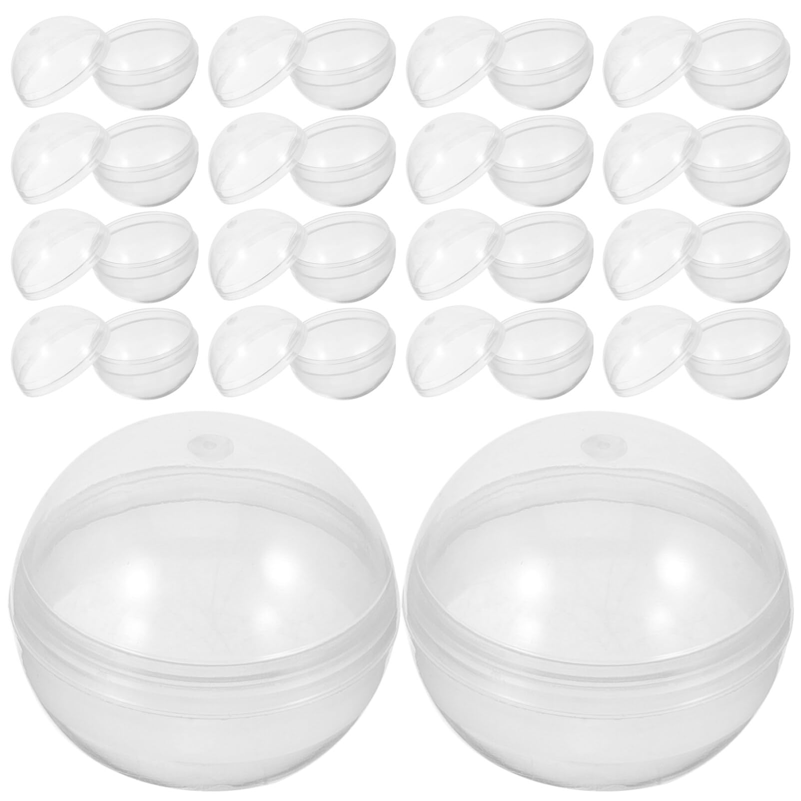 BESPORTBLE 50 Pcs Vending Machine Capsules, 1.75 Inch Small Empty Round Plastic Containers for Gumball Prizes and Party Favors