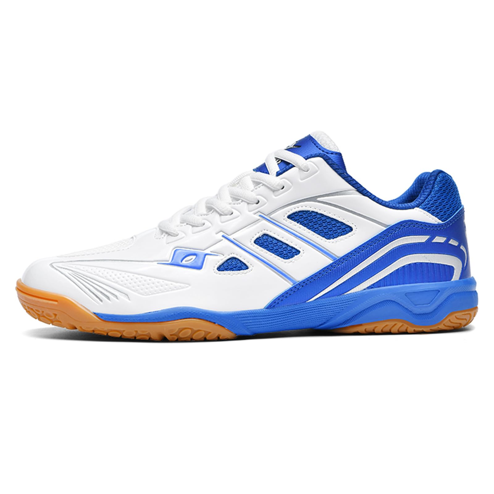 JiuQing Buty do badmintona Męskie Damskie Pickleball Tenisowe Squash Buty Antypoślizgowe Trampki do gry w pomieszczeniach i na zewnątrz Lekkie