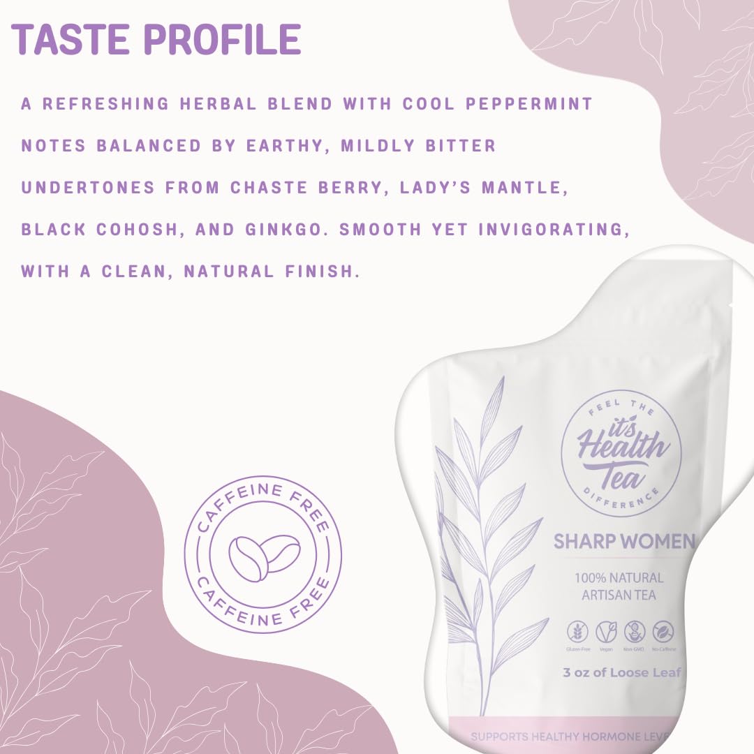 Hormonal Balance Herbal Tea for Women – Caffeine-Free | Supports Menstrual Comfort, Healthy Flow & PMS Relief | 35 Tea Bags Included | 100% Natural Herbal Blend - Image 4