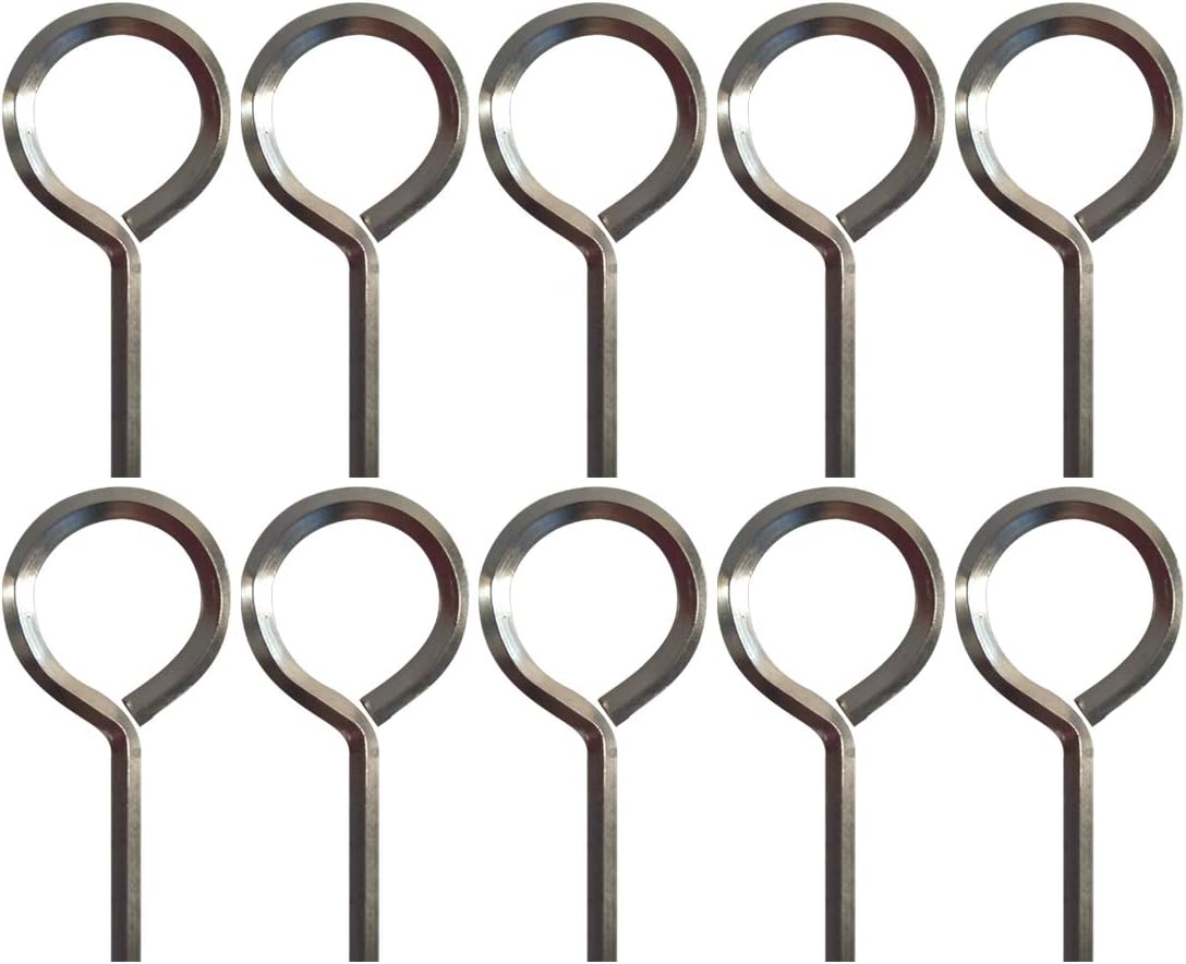 5/32” Hex Key Dogging Key Allen Key with Full Loop, Allen Wrench Door Key for Push Bar Panic Exit Devices, Solid Metal - 10 Packs