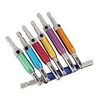 Vista 7 de Juego de brocas centradas en uno mismo, 7 piezas, vástago hexagonal, bisagra, brocas, herramienta para carpintería con llave hexagonal