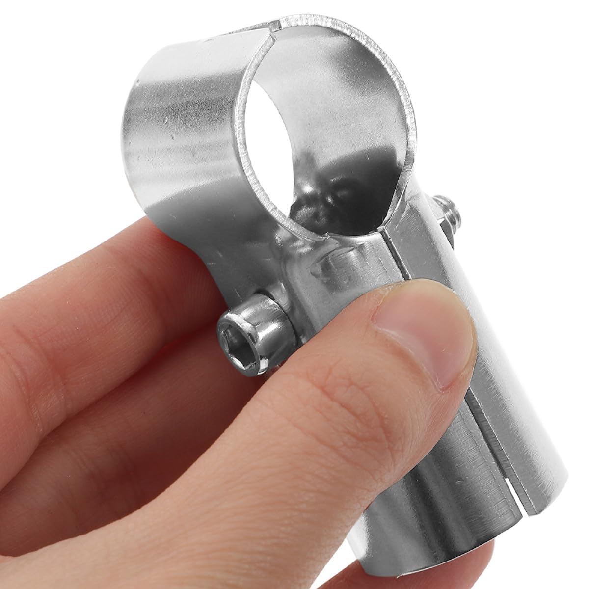 Morsetto 12 Pezzi in Acciaio Inox Argento per T Tubo