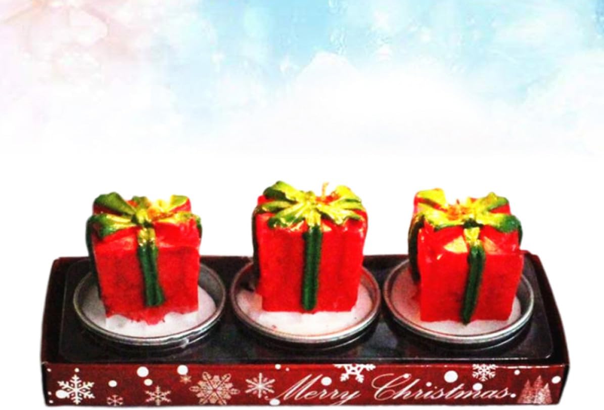 3pcs Creative Christmas Candle Party Desktop Adornment for Home