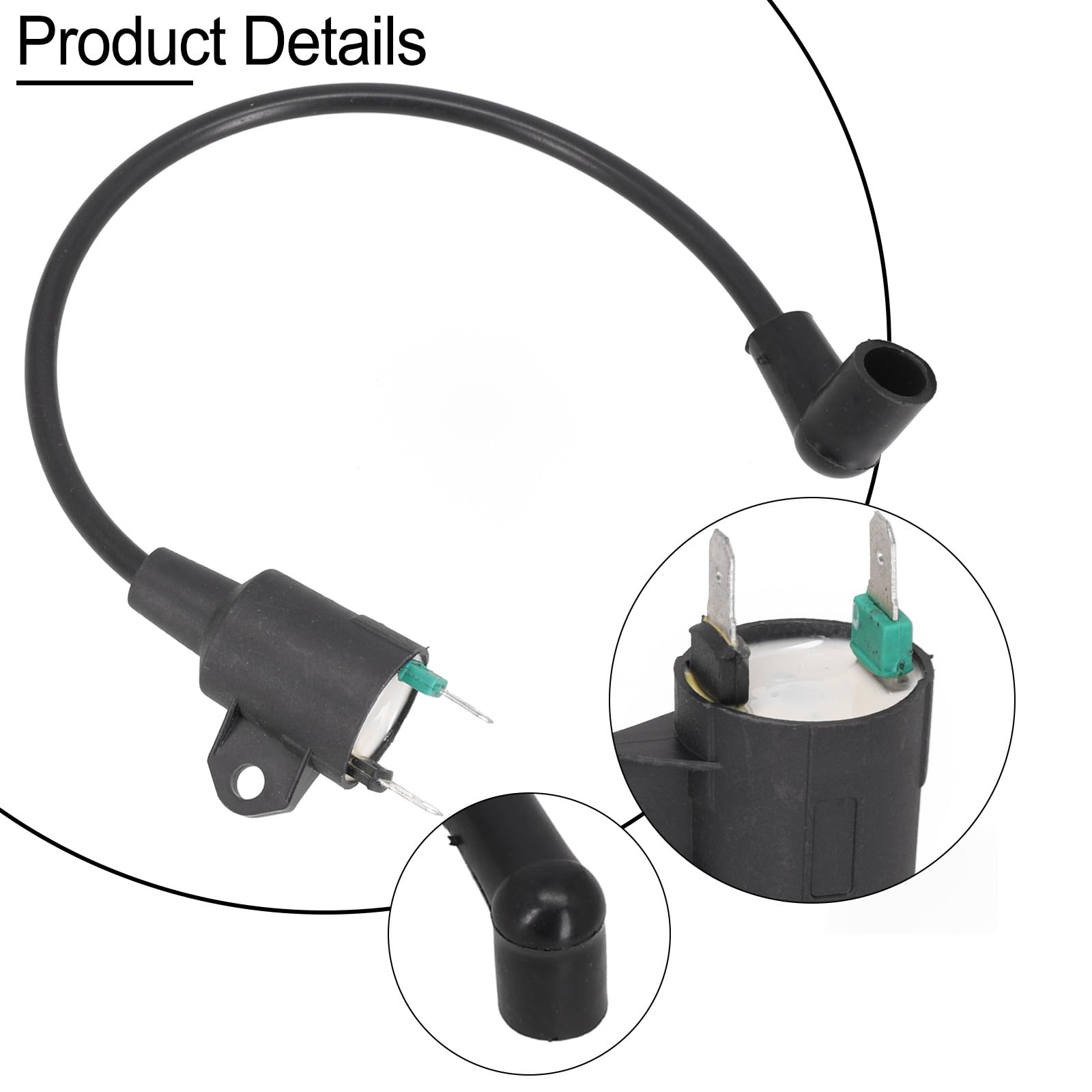 Bobina di accensione ad alta tensione per motore generatore di gas 145F 650 ET950, uscita 950W-1000W, 2- Generatore per pezzo di ricambio, gomma nera