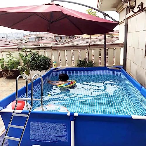 Escalera para piscina 43" 3 pasos acero inoxidable miniatura 2