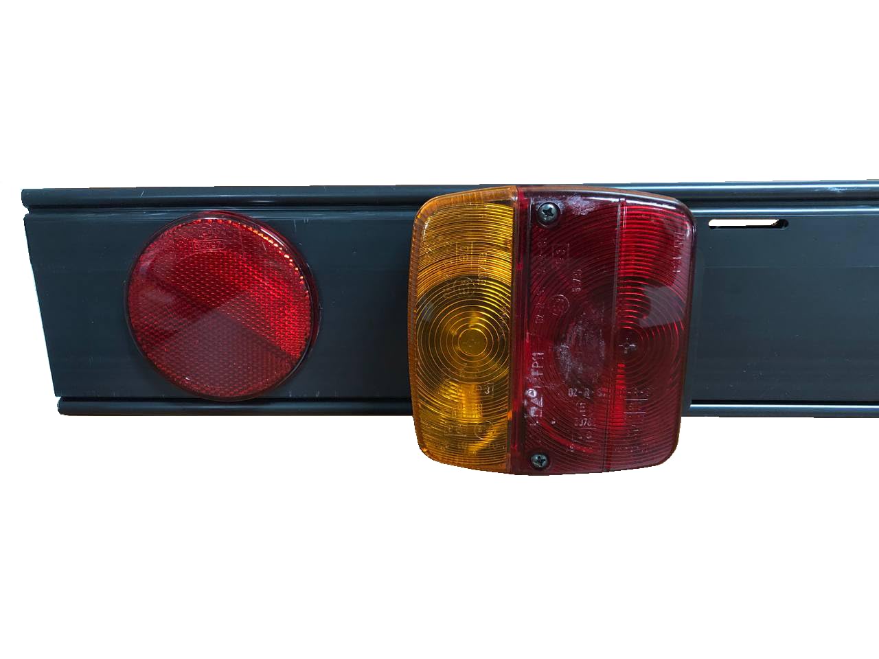BARRA PORTAFANALE AMA LUCI RIMORCHIO IN PVC 105 CM CAVO 1 MT