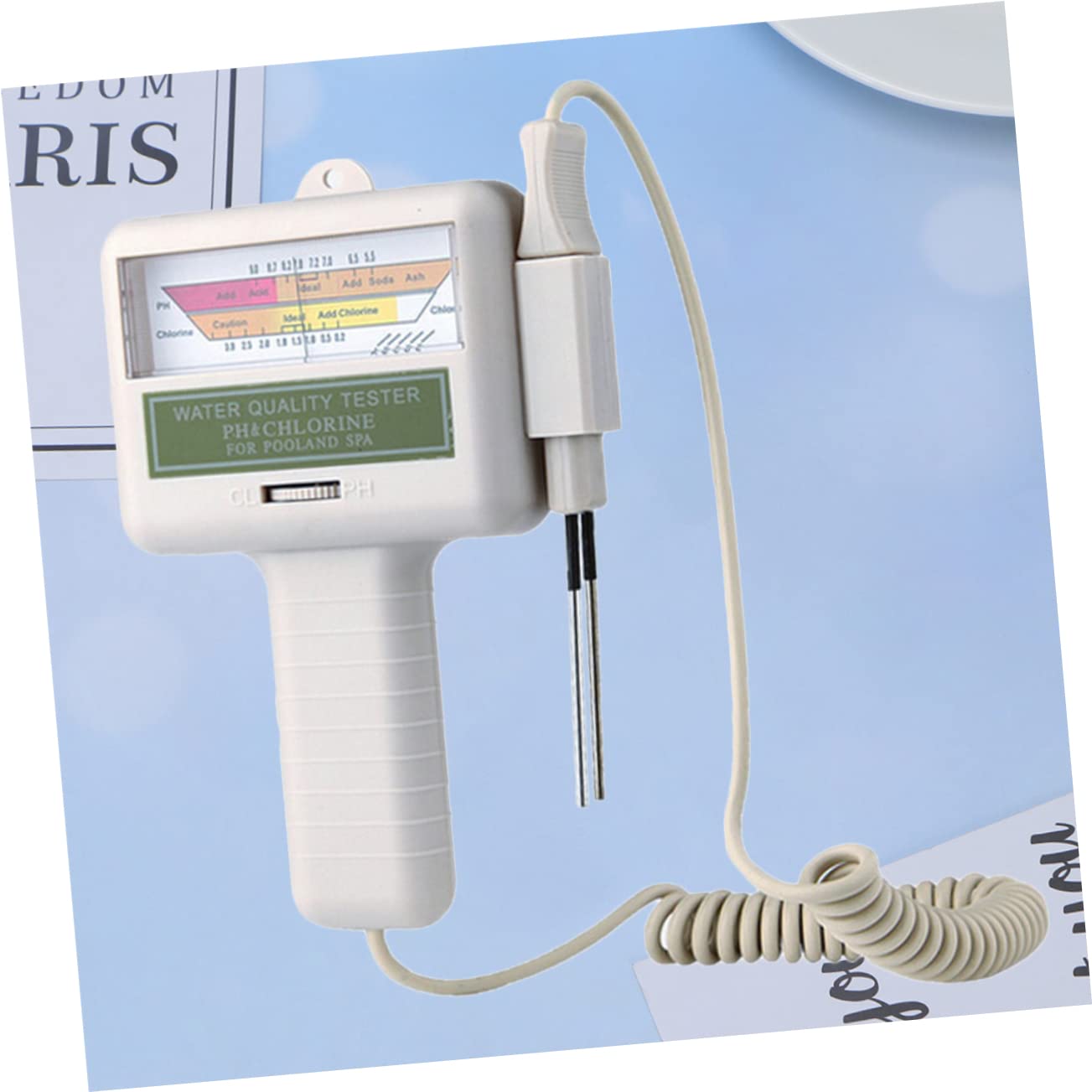 Testeur de L'eau de Piscine Pc101 Blanc Abs Alliage