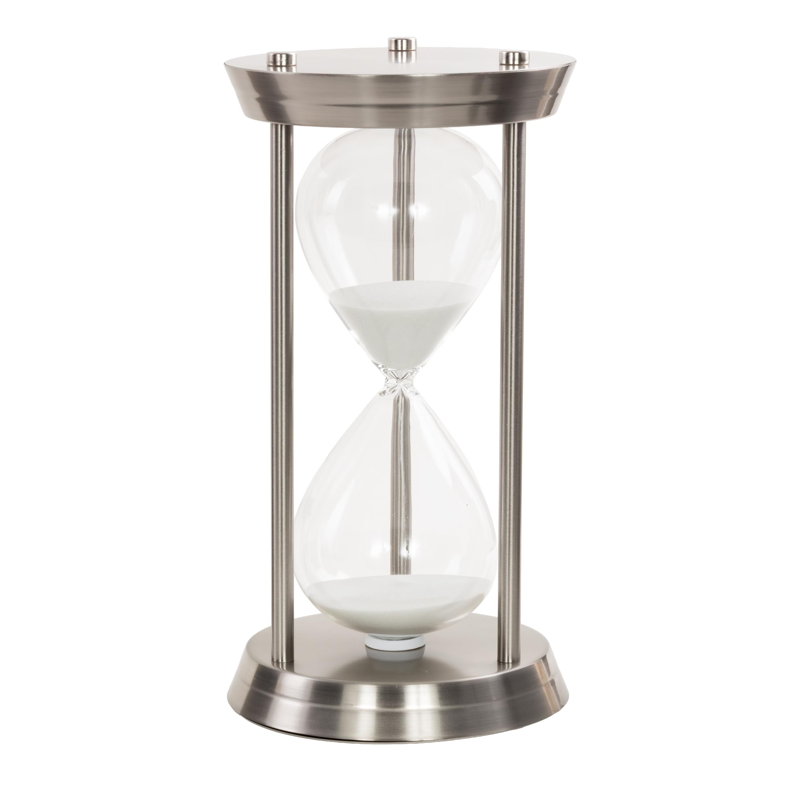 Deco 79 Métal/Verre 60 Minutes Sablier, 12 par 17,8 cm