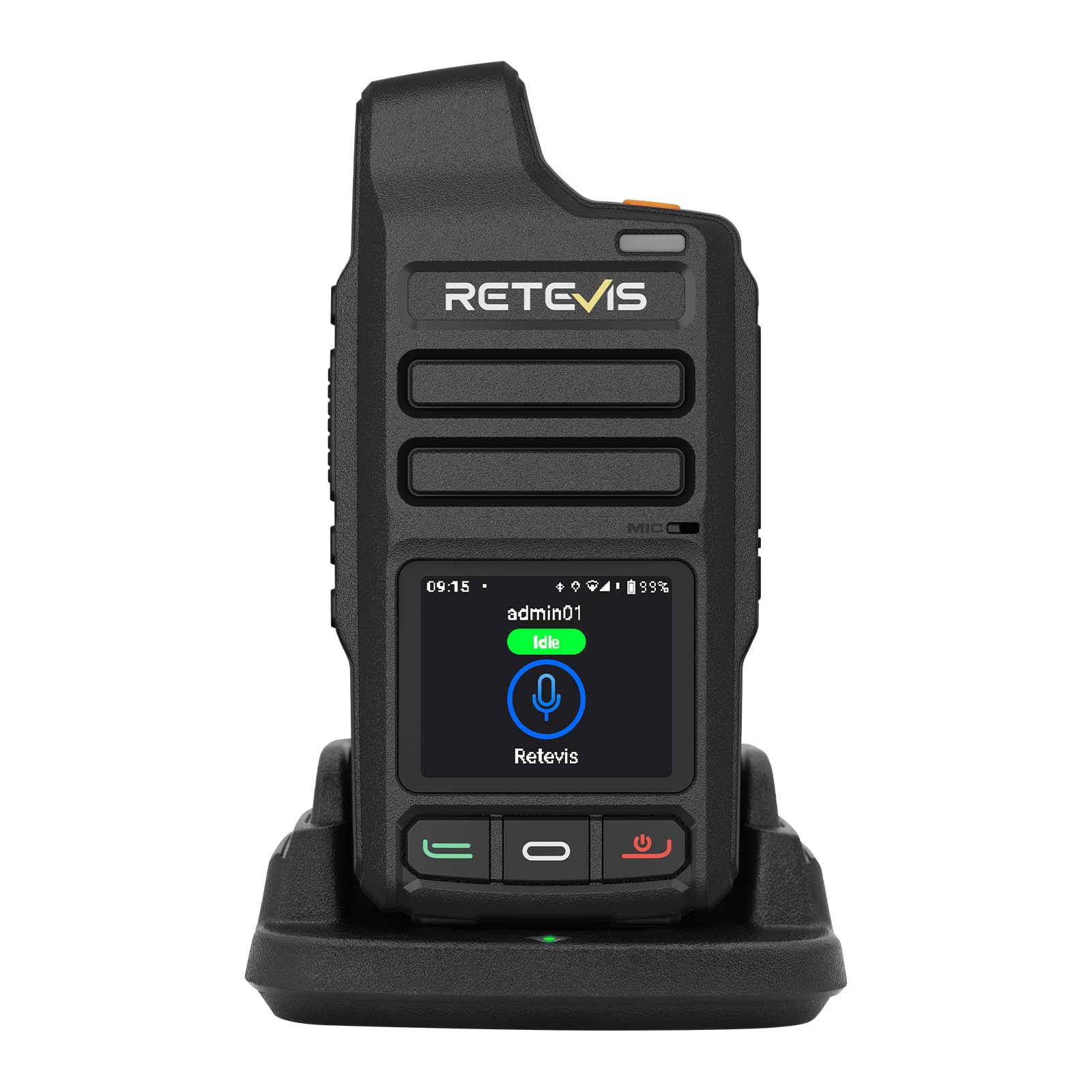 Retevis L71 4G Walkie Talkie, Radio a Portata Illimitata | Supporto Wi-Fi e Zello, 4000 mAh, Radio Bidirezionali PoC Portatili con Tipo C,per Viaggi all'aperto in Famiglia (1 Pz, Nero)
