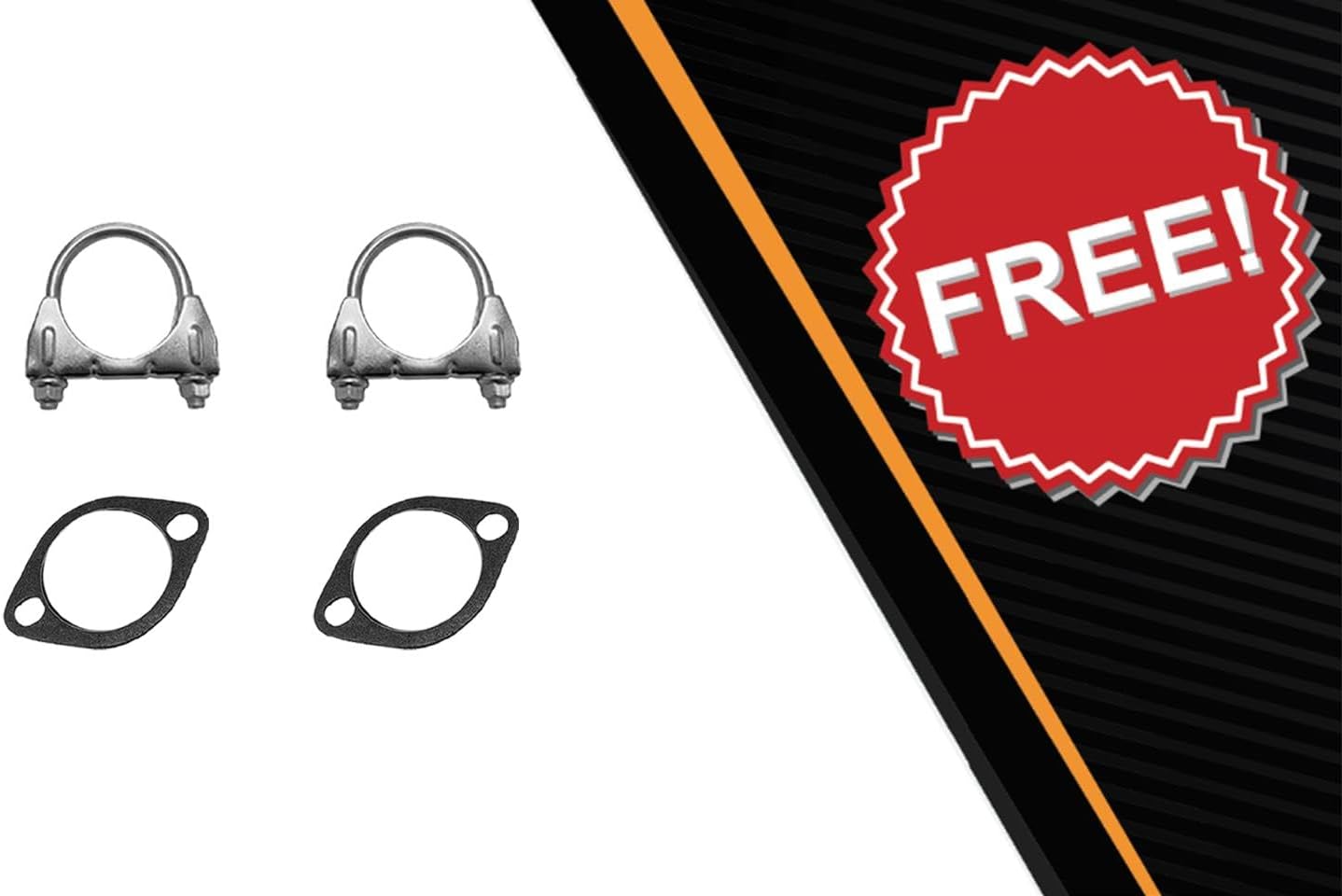 Exhaust Front Pipe & Mufflers Kit Compatible for 2005-2007 Ford Focus 2.0L | Stainless Steel | Northeastern Exhaust | Free Gaskets and Clamps Included | Direct-Fit Replacement