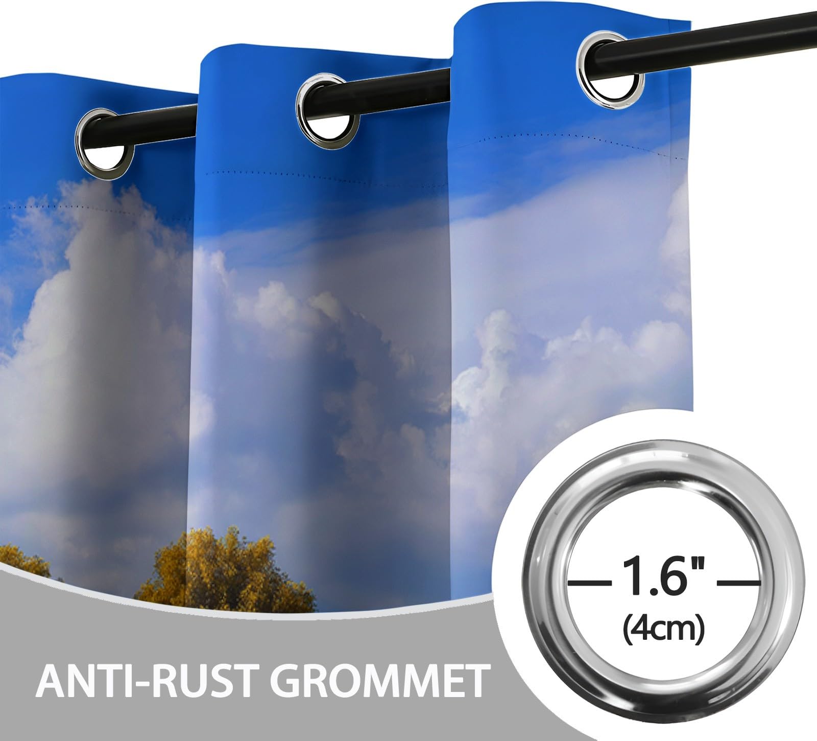 Generisch Lavendelfelder 2er Set Verdunkelungsvorhänge mit Ösen, Naturlandschaft Blickdicht Thermo Isoliert Vorhänge für Wohnzimmer & Schlafzimmer, HxB 215 x 110 cm