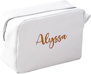 GOPHIE Bolsa de maquillaje personalizada bord...