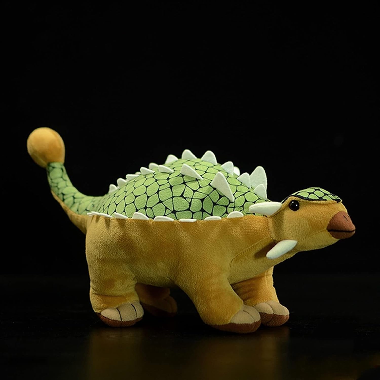 lilizzhoumax Ankylosaurus Stuffed Animal,Realistic Dinosaurs Plush,Super Soft Plush,Toys for Kids,Dinosaurs Figure Toy,Girl Toys,Gift for Kids,Valentine’s Day Gift, Home Decor(Brown 13.8 inch)