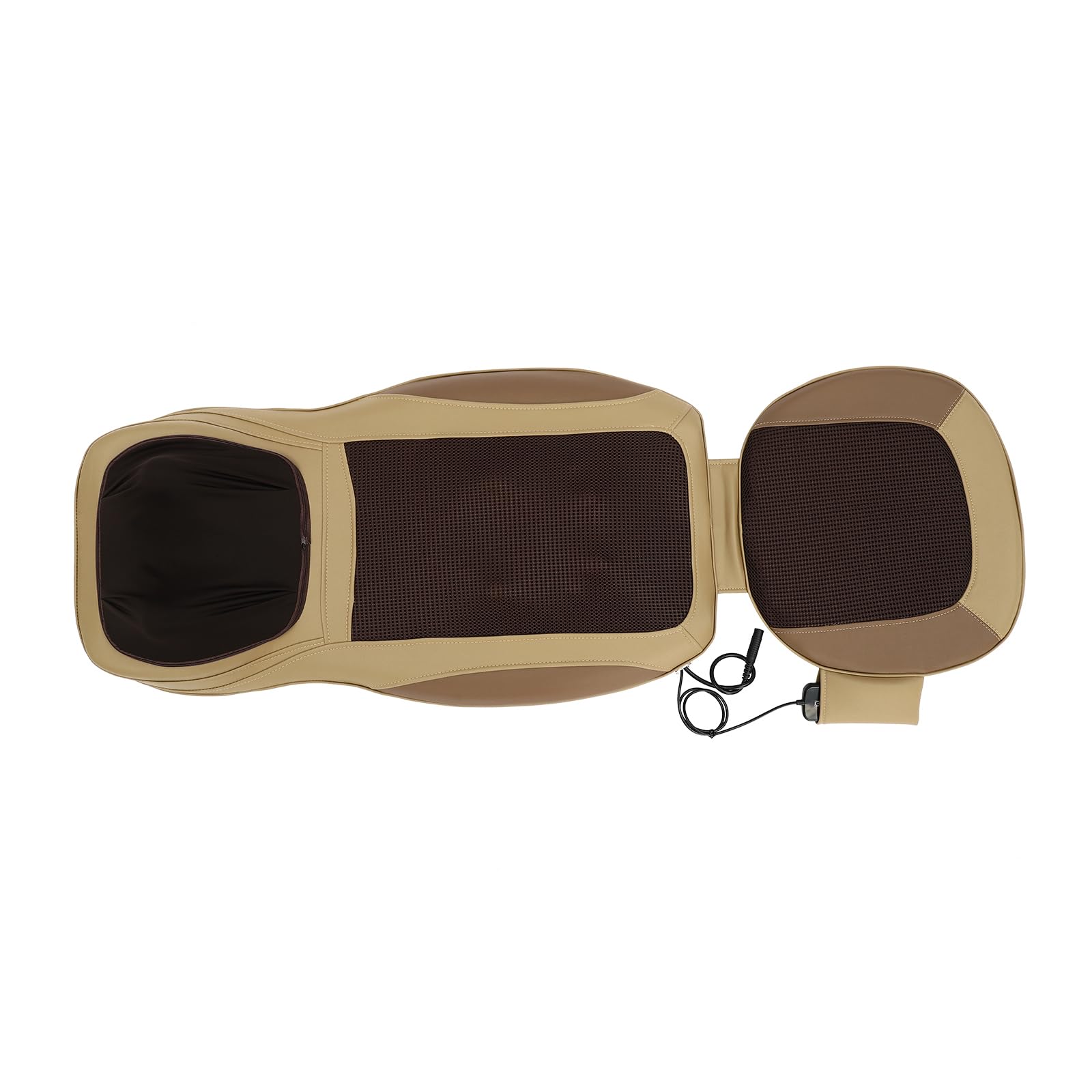 Shiatsu Massagesitzauflage mit Wärmefunktion, Ganzkörper Massagematte Knet, Vibrations & Luftkompression Nacken, Rücken & Gesäß, Nassage-Kissen für Damen, Herren