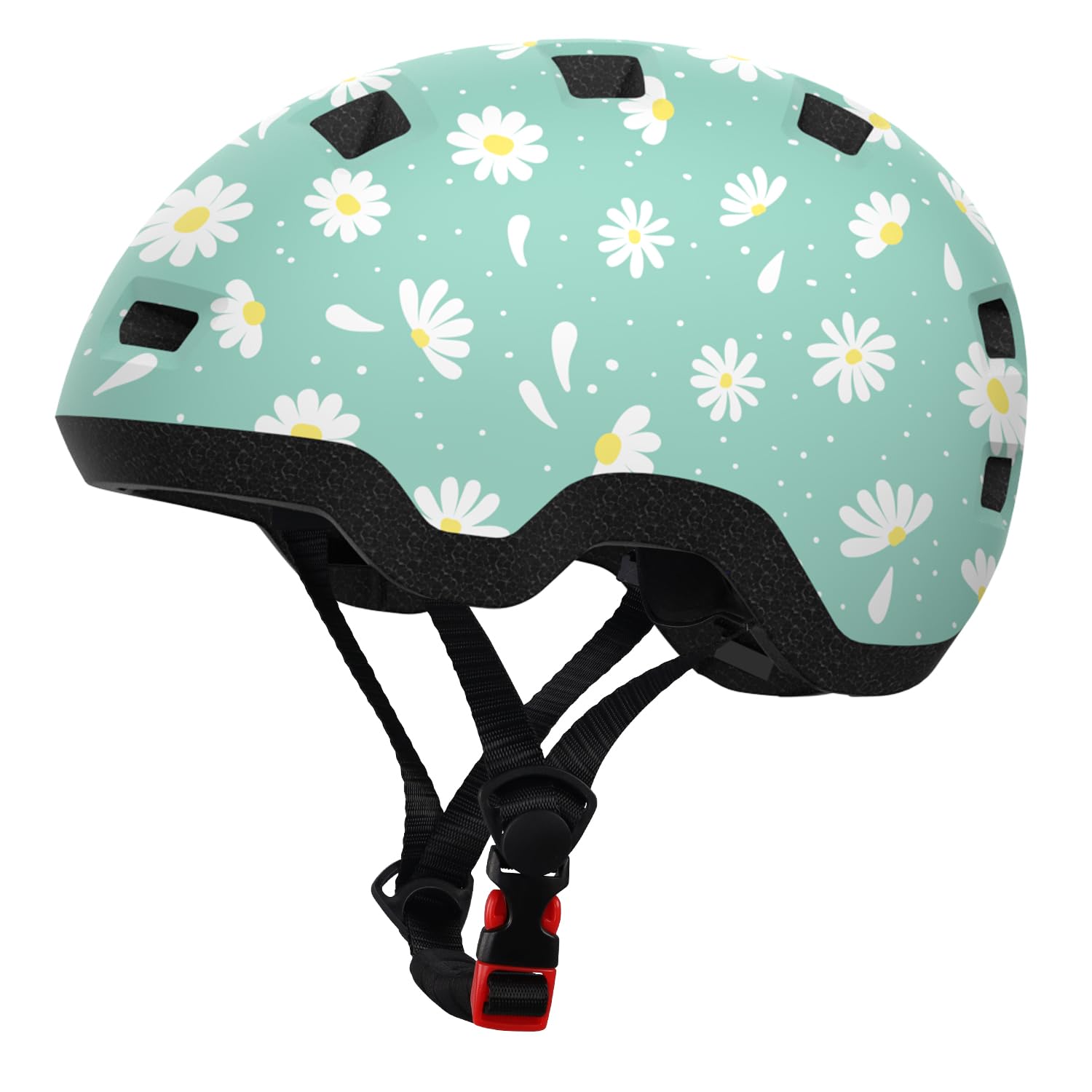 Toddler Helmet, Baby Infant Bike Helmet 1-3 Years - Adjustable Dial Fit - with 12 Vents & Dual Liner (0.16"+0.28") (Daisy XS 45-51cm)