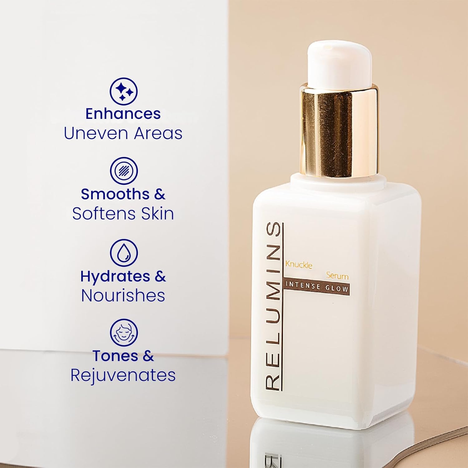 Relumins Intense Glow & Spot Treatment Serum – Targeted Serum for Elbows, Knuckles, Underarms & Sensitive Areas – Evens Skin Texture & Boosts Radiance, Ultimate Gift Idea this Mother's Day – 150ml