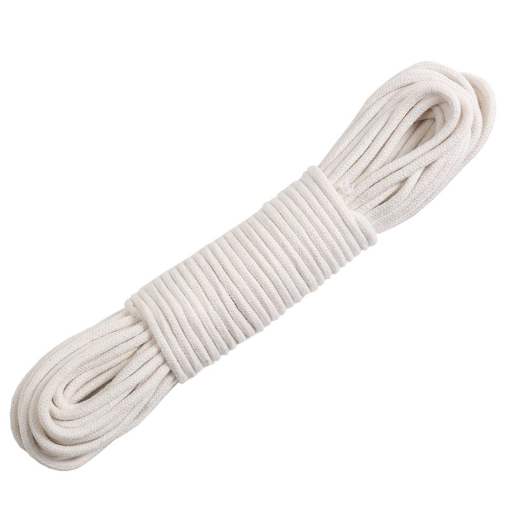 ZNKZJ Makramee Garn Baumwolle 3mm/4mm/6mm, weiche Makramee-Seilschnur 50 m / 100 m, Multifunktionsseil Bastelseil dick, langlebig, für Wandgarten- Stricken Makramee-DIY-Dekoration,3mm-100 M