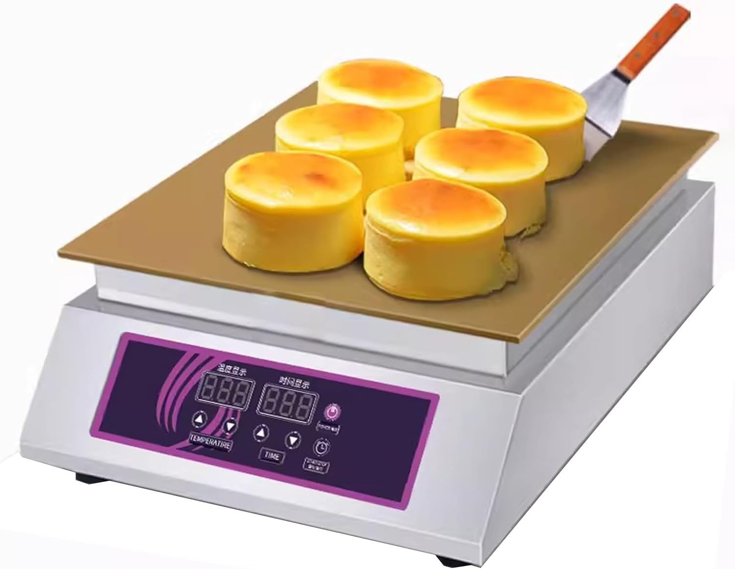Commercial Electric Griddle, Souffle Machine,Muffin Pancake Dorayaki,Nonstick Waffle Maker(Singlehead)
