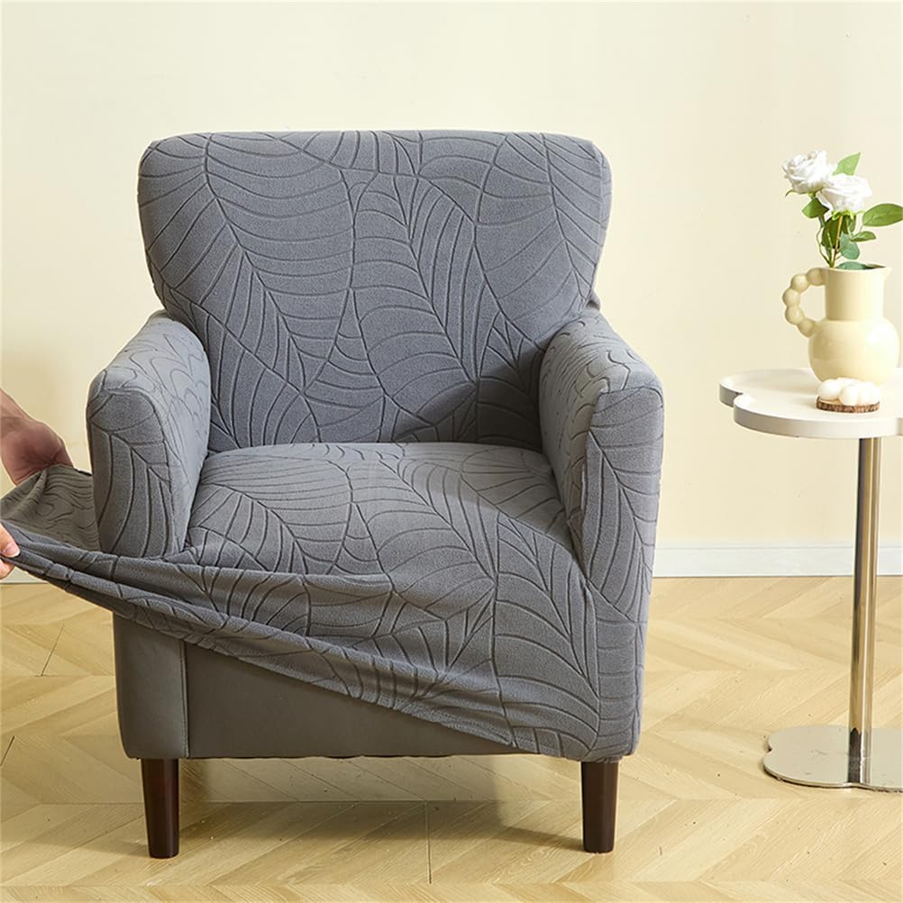 Stretch Armchairs Slipcover 1-Piece Armchair Sofa Covers Removable Washable Single Couch Cover Furniture Protector for Living Room,Dark Gray