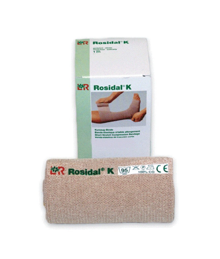 Lohmann & Rauscher, Inc. Rosidal K Short Stretch Bandage, 4.7" X 5.5 Yds., 1 Count, Cotton, Hypoallergenic, Latex Free
