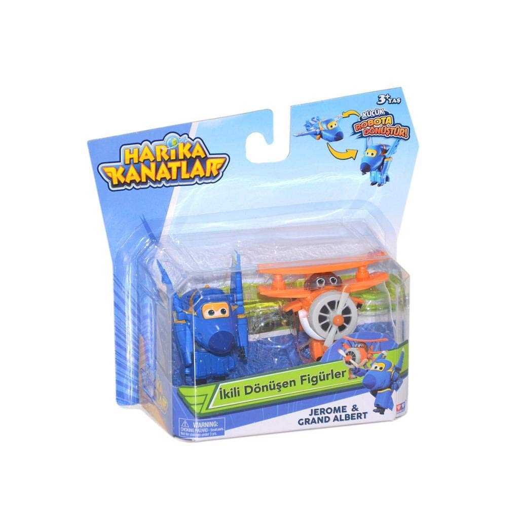 Mega Flügel Für Robot-Figuren – 2er Pack Mit Jerome & Albert, 6,5 Cm Größe