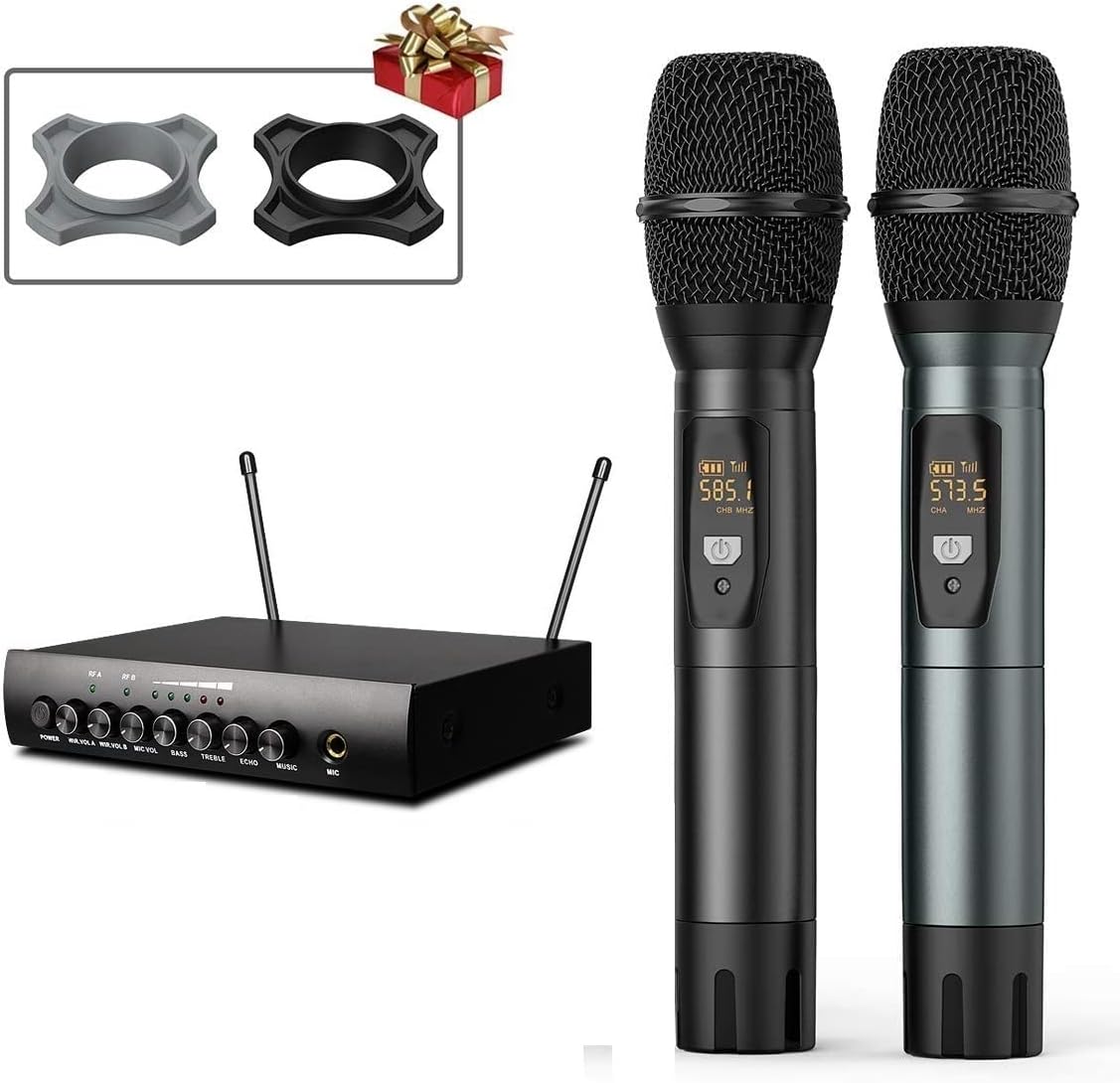 Wireless microphones and receiver for the Inandon KV-V5 Max Karaoke System