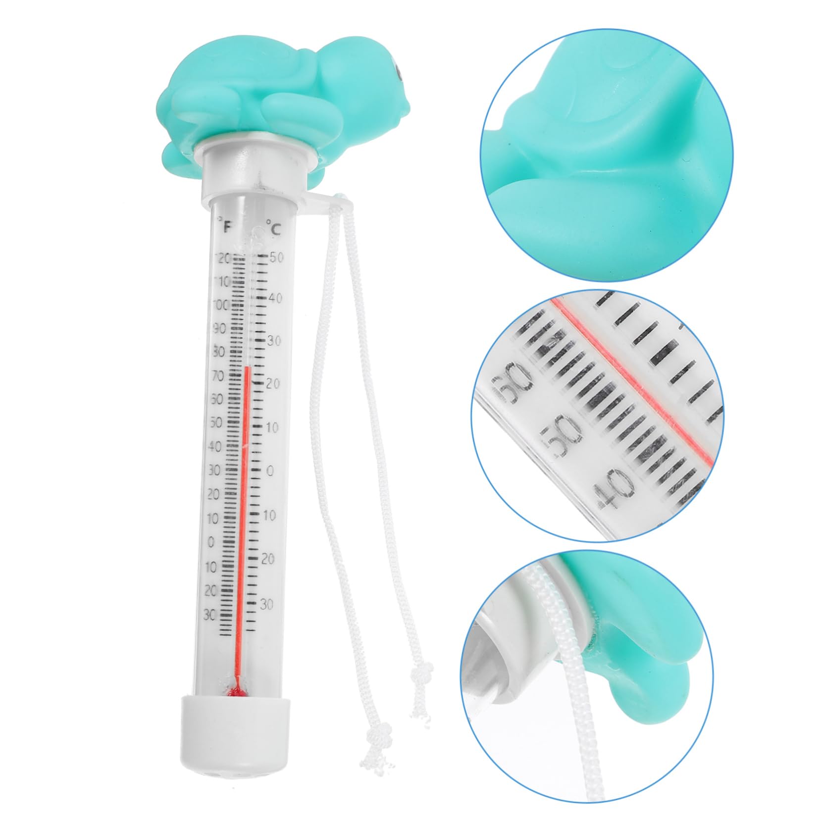 BESPORTBLE 5pièces Thermomètre Flottant Pour Piscine Et Spa Mesure Précise Température De Eau Pour Aquarium Et Modèle Tortue