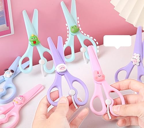 Miniatura 5 de Tijera fija linda para niños (rosa)