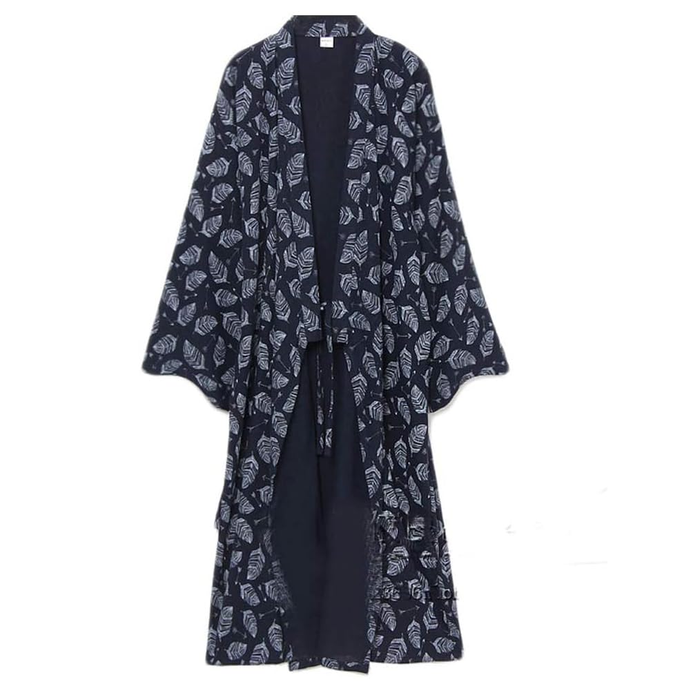 FANCYPUMPKIN Peignoir en coton Yukata kimono japonais pour hommes