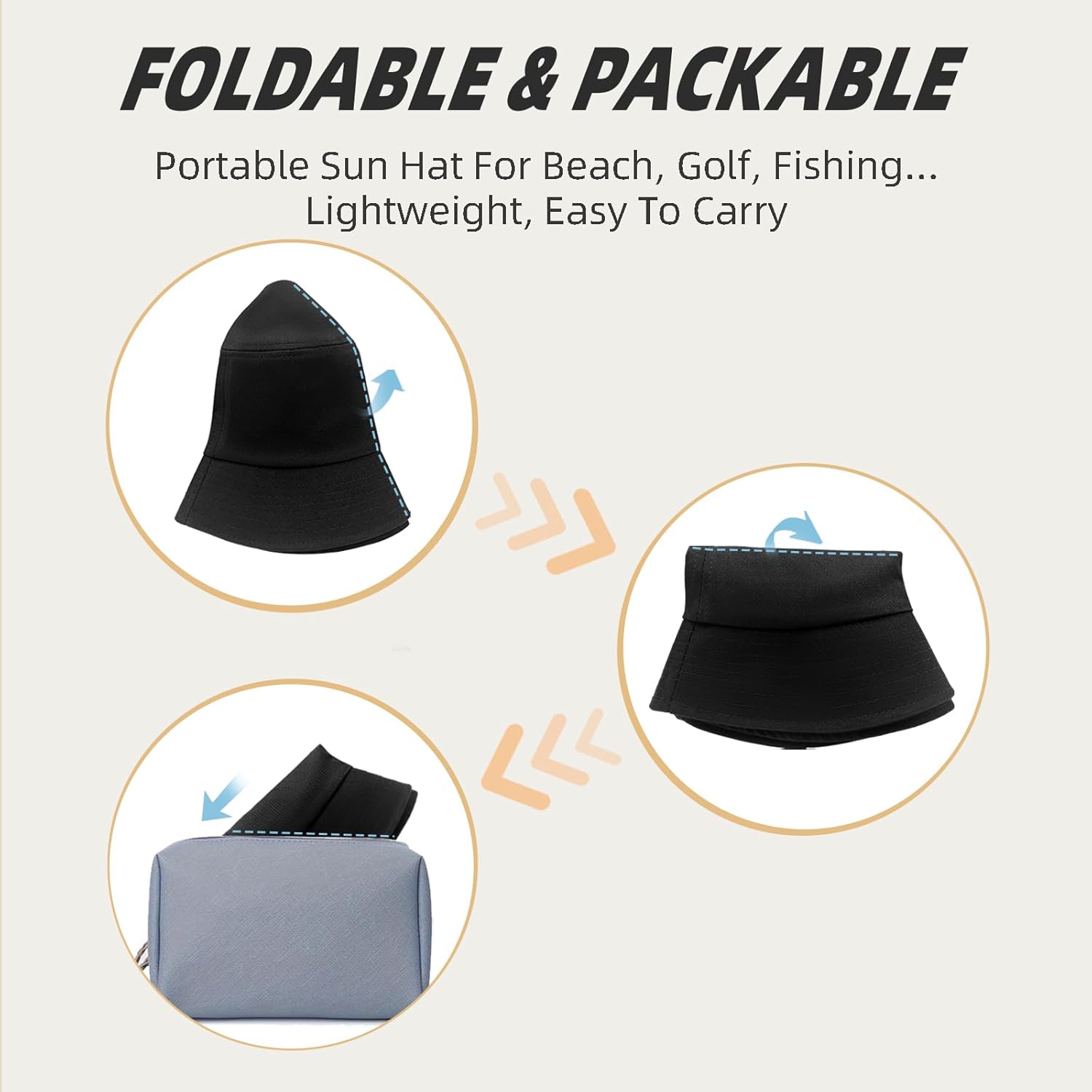 Fashion Embroidered Bucket Hat Cotton Summer Beach Sun Hat for Women Men Teen - Image 8