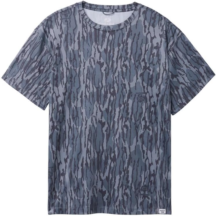Mossy Oak Men's Sun Protection Shirts for Fishing, Swim, and UV Protection Short Sleeve