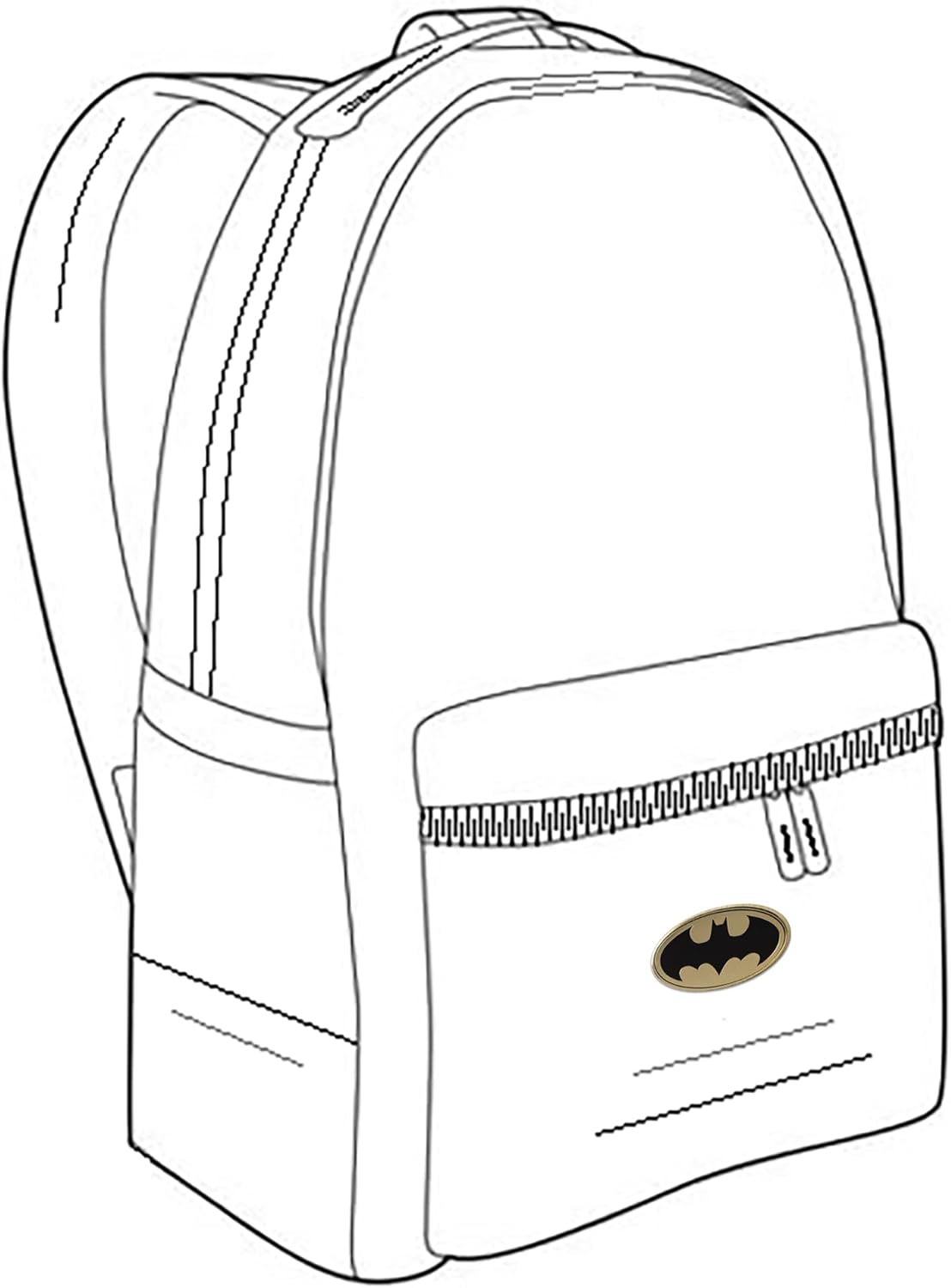 Ata-Boy DC Comics Oval Batman Logo 1" Full Color Enamel Pin - Image 5