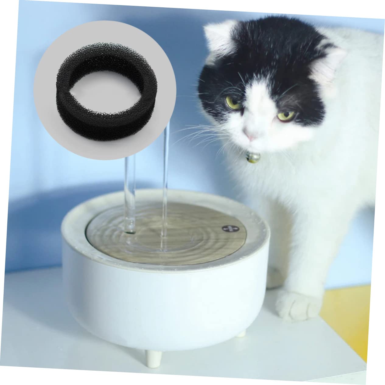 INOOMP 36stücke Teiliges Set Katzenbrunnen Filter Hochwertiger Aktivkohle Und Schwammfilter Für Trinkbrunnen Effiziente Wasserfiltration Für Haustiere