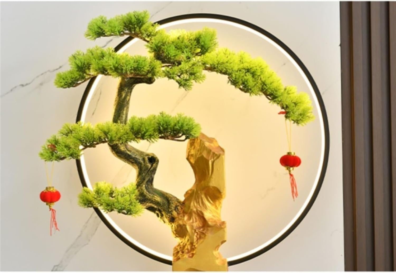 Modern Modern Simple Circulation Water Decoration, Living Room Courtyard Rockery Fountain, Humidification Decoration Floor-Standing Fountains(S)