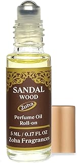 Zoha Sandalwood|Roll On Perfume for Women and Men | Alcohol Free & Essential Oil Based Perfumes | Long Lasting & Vegan Fragrance Made in USA (5 ml/.17 Oz)