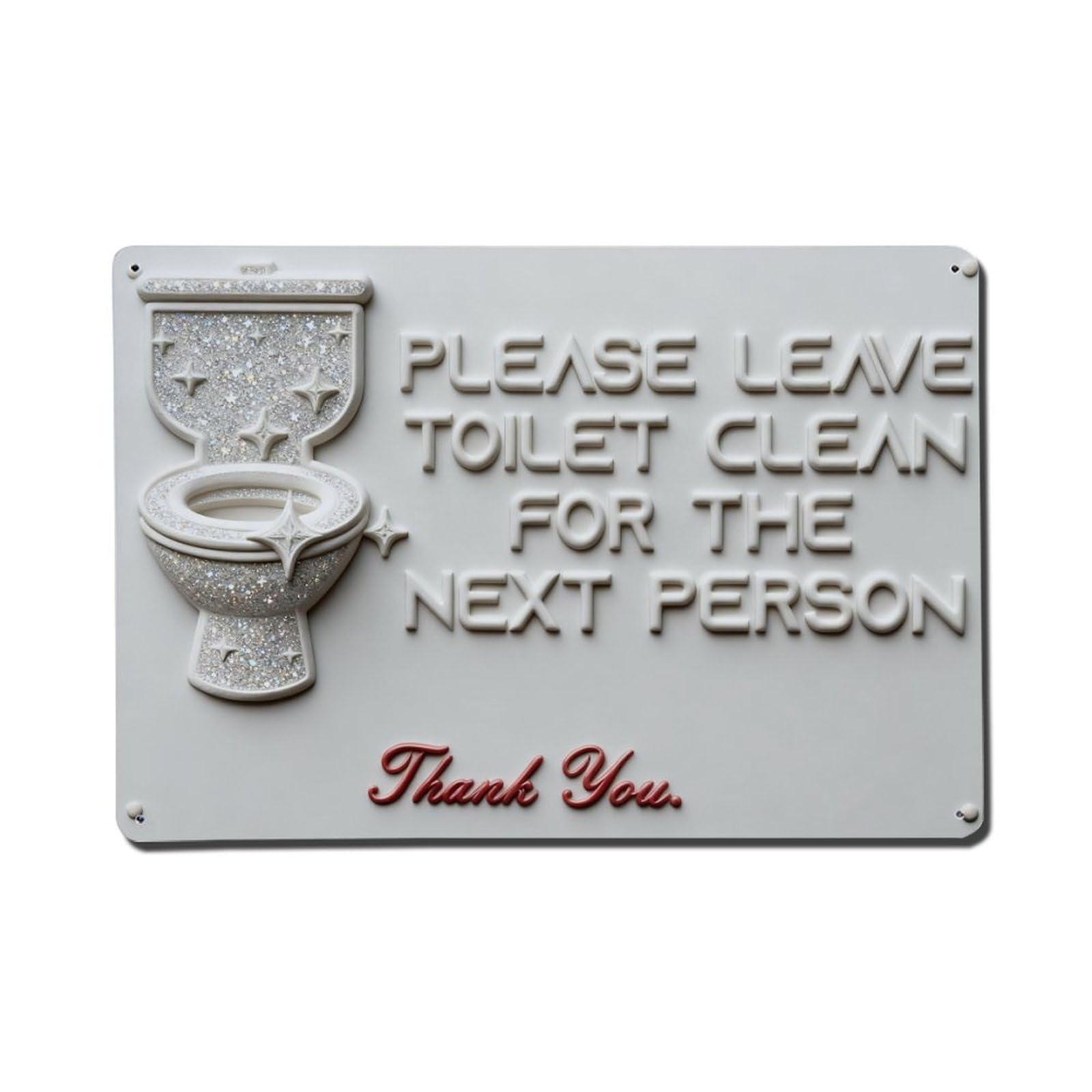 Iageret Vintage Toilet Clean Please Leave For Next Person Metal Tin Sign Retro Wall Decor, Bar Garage Cafe Kitchen Home Wall Art Poster Decoration 8X12inches