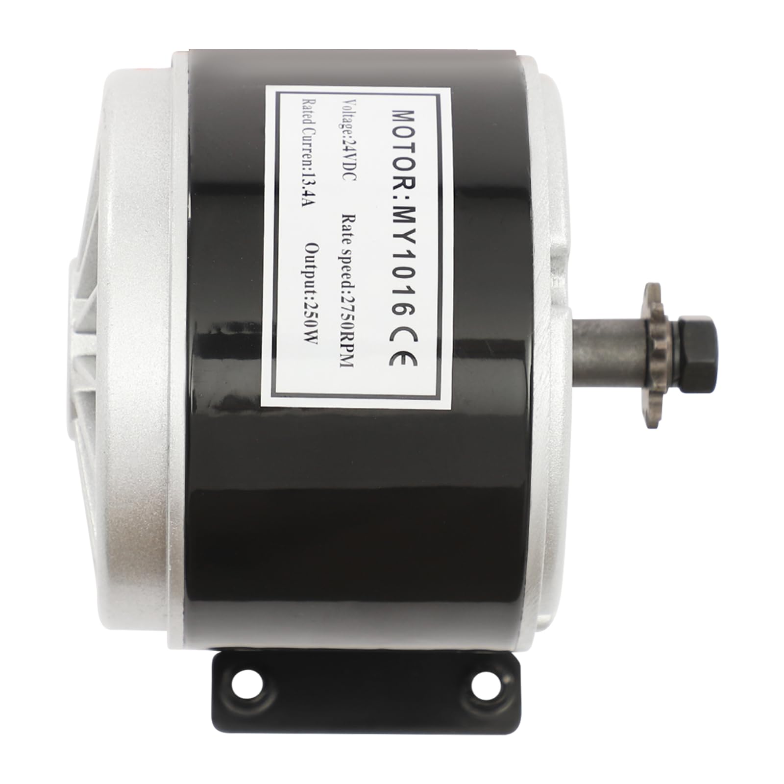 Elektryczny silnik szczotkowy, szczotkowany silnik o dużej prędkości, odwracalny, do rowerów elektrycznych, skuterów, e-skuterów, gokartów, 250 W, 24 V DC