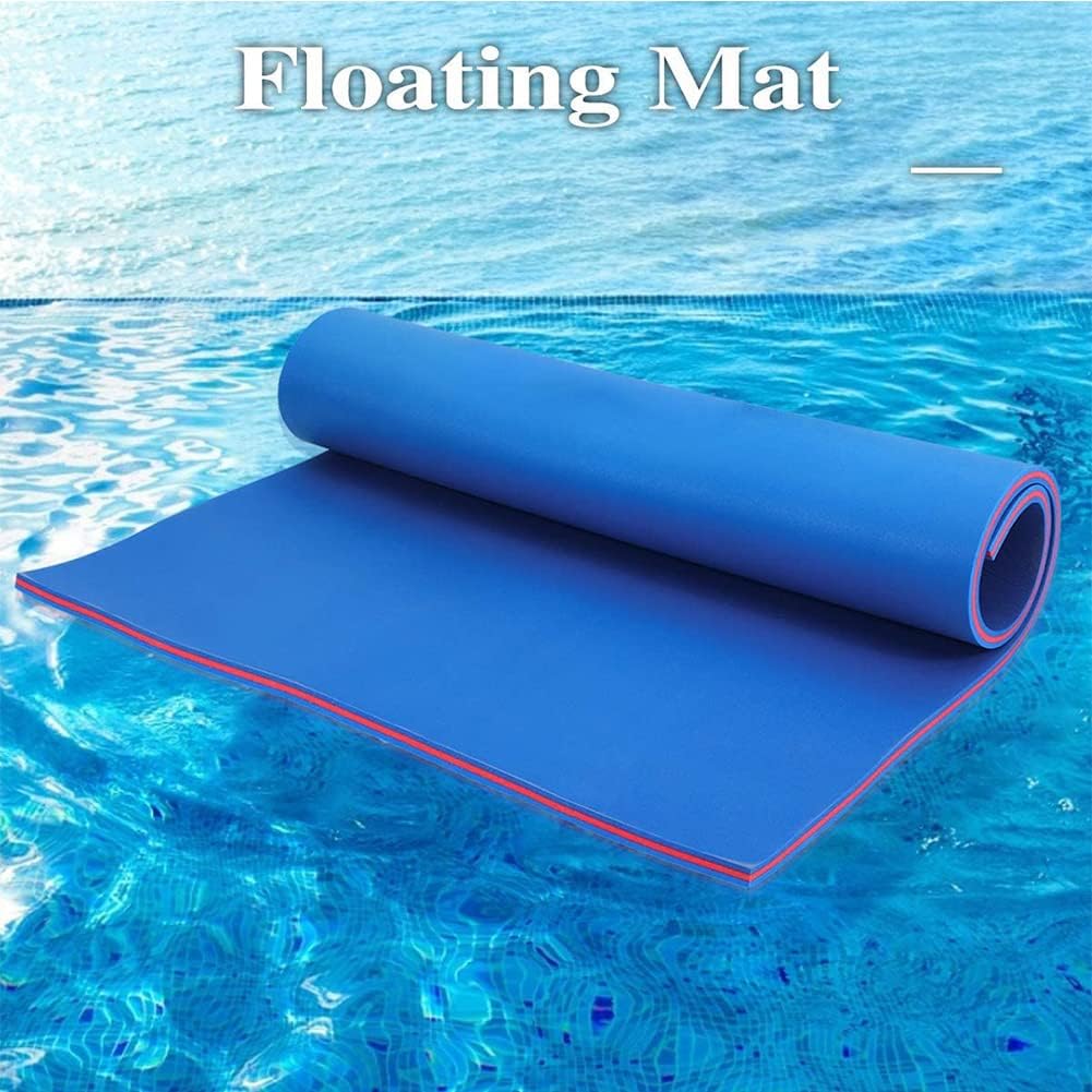 Tapis d'eau flottant pour lac et piscine, grand tapis en mousse XPE résistant à la déchirure à 3 couches pour océan, rivière et bateau