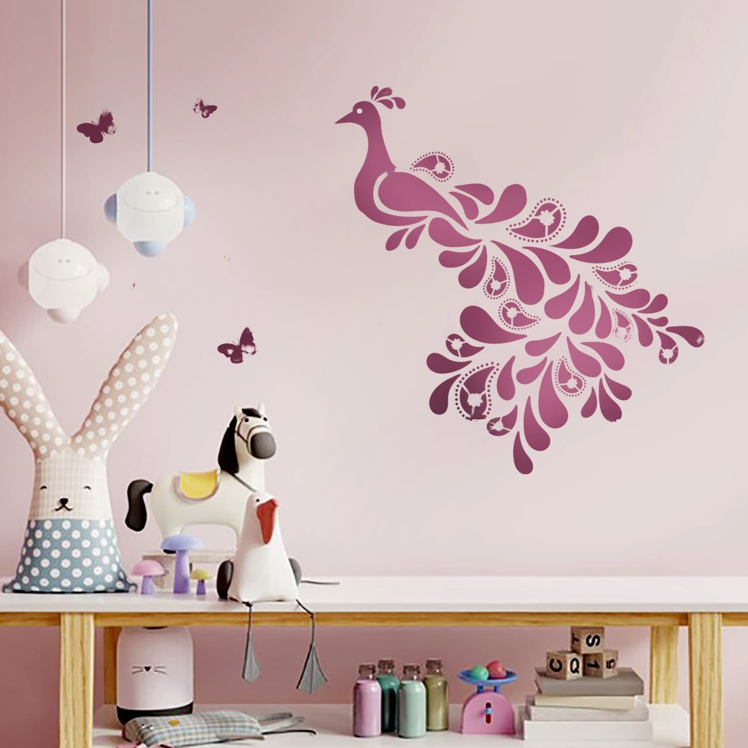 DECORZE Peacock Wall Stencil | Peacock Painting Stencil Large Stencil | Peacock Painting Stencil - Dws-01 (B0BWNWJ5LS) Amazon Price History, Amazon Price Tracker