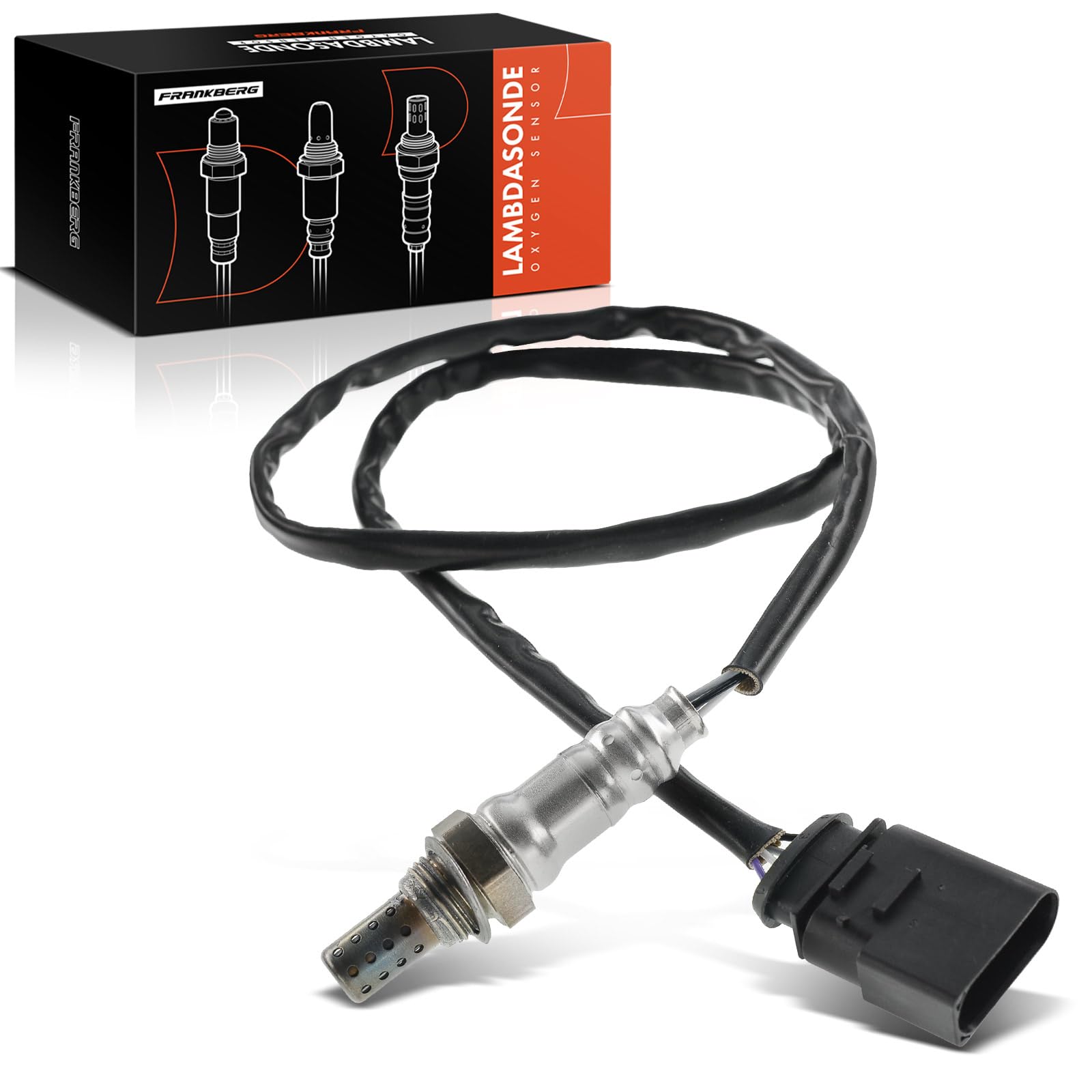 Frankberg sonde de diagnostic Lambda 06A906262BB | Compatible avec: Nouvelle Coccinelle 1C1 9C1, A3 8L1, B.o.r.a 1J2, Golf IV Variant 1J5, Nouvelle Coccinelle Cabriolet 1Y7