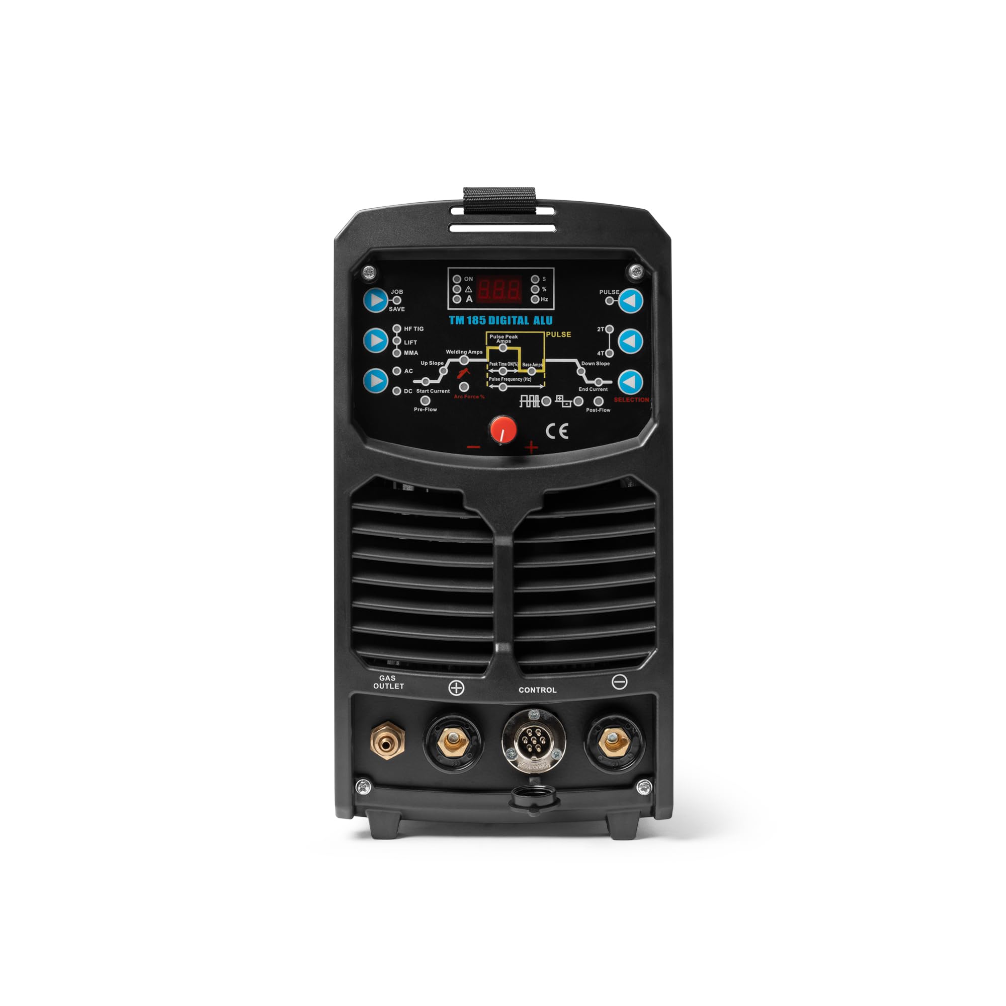TIGMIG Saldatrice Inverter IGBT AC/DC TIG Pulsata Digitale + DC MMA, 180A, Salda tutti i metalli (anche ALLUMINIO e MAGNESIO), Digitale, MCU 32 bit, TM 185 DIGITAL ALU, Garanzia e Assistenza ITALIA