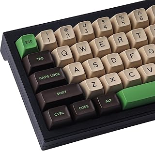 JakeTsai Keycaps, 172 Keys SA Profile Double Shot Keycap Set with 2.75u, 3u, 6.25u and 7u Spacekey for Cherry Mx Switches ISO ANSI Layout Mechanical Keyboard
