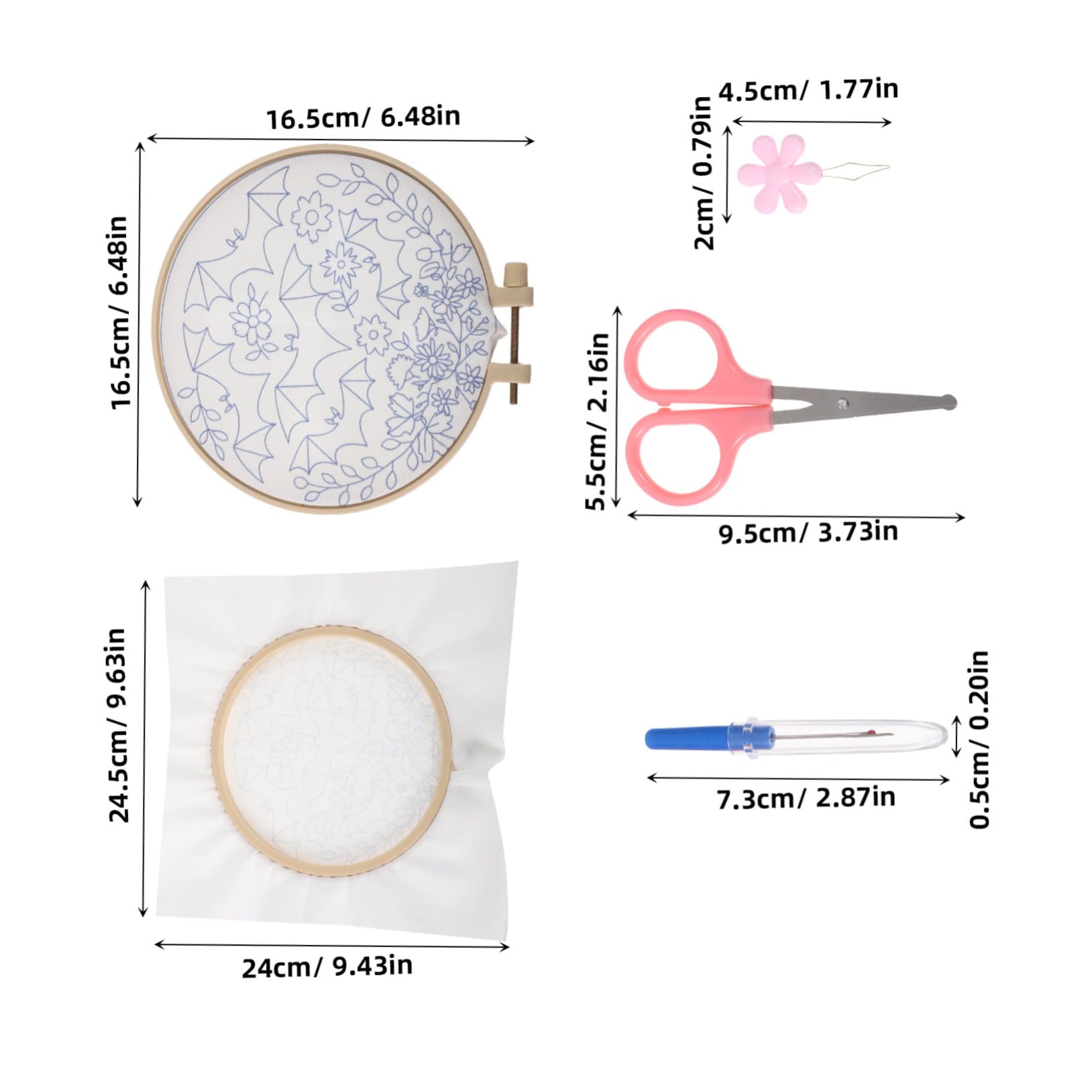 jojofuny Kits De Bordado Con Patrón Muestrario De Puntadas Kit Para Principiantes Telas Para Bordar Para Principiantes Adultos Manualidades De