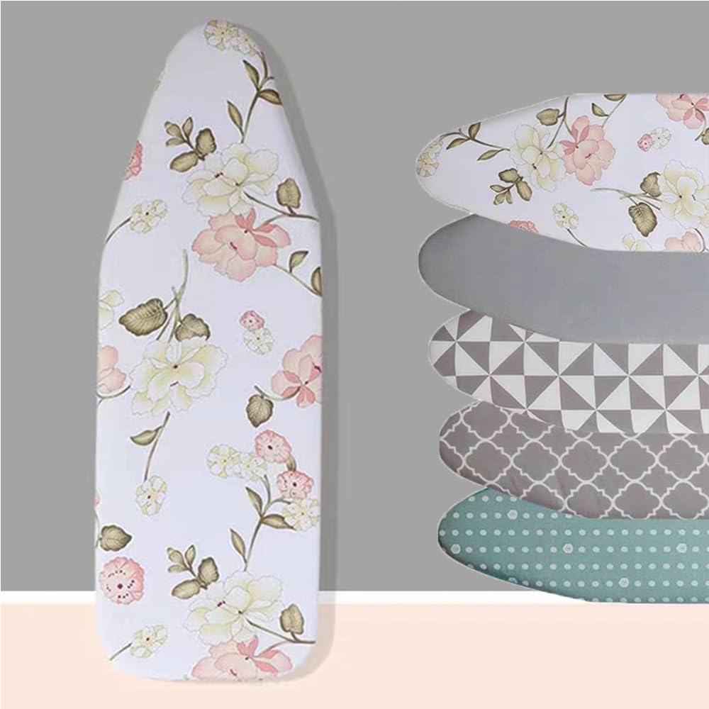 KFGISD, 15x45 Inch, Cotton Ironing Board Pad, Adjustable And Pad, Heat Resistant ,Ironing Board Covers(Blue,12x35 Inch (90x30 Cm))