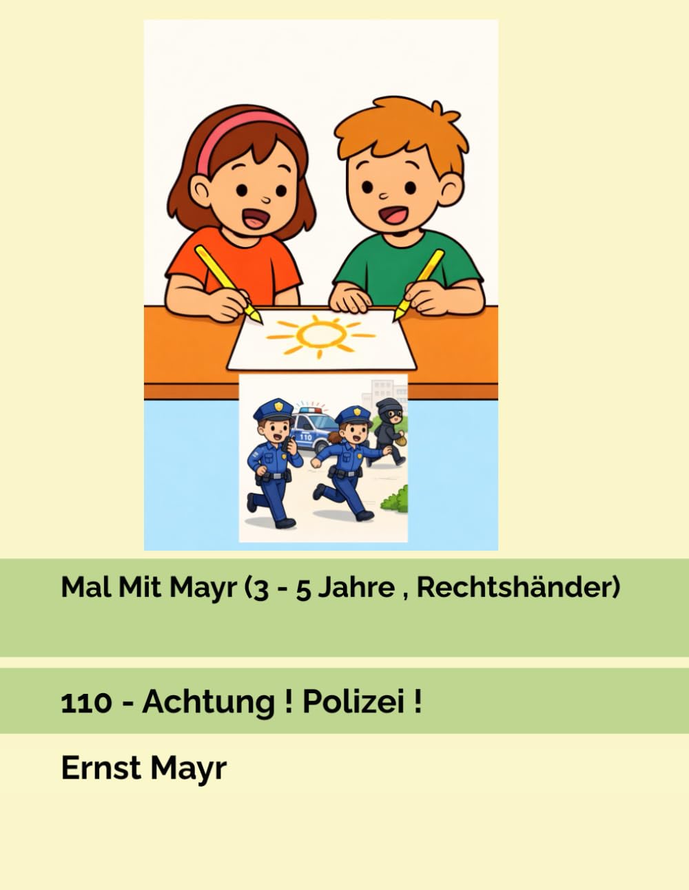 Mal Mit Mayr (3 - 5 Jahre , Rechtshänder): 110 - Achtung ! Polizei !