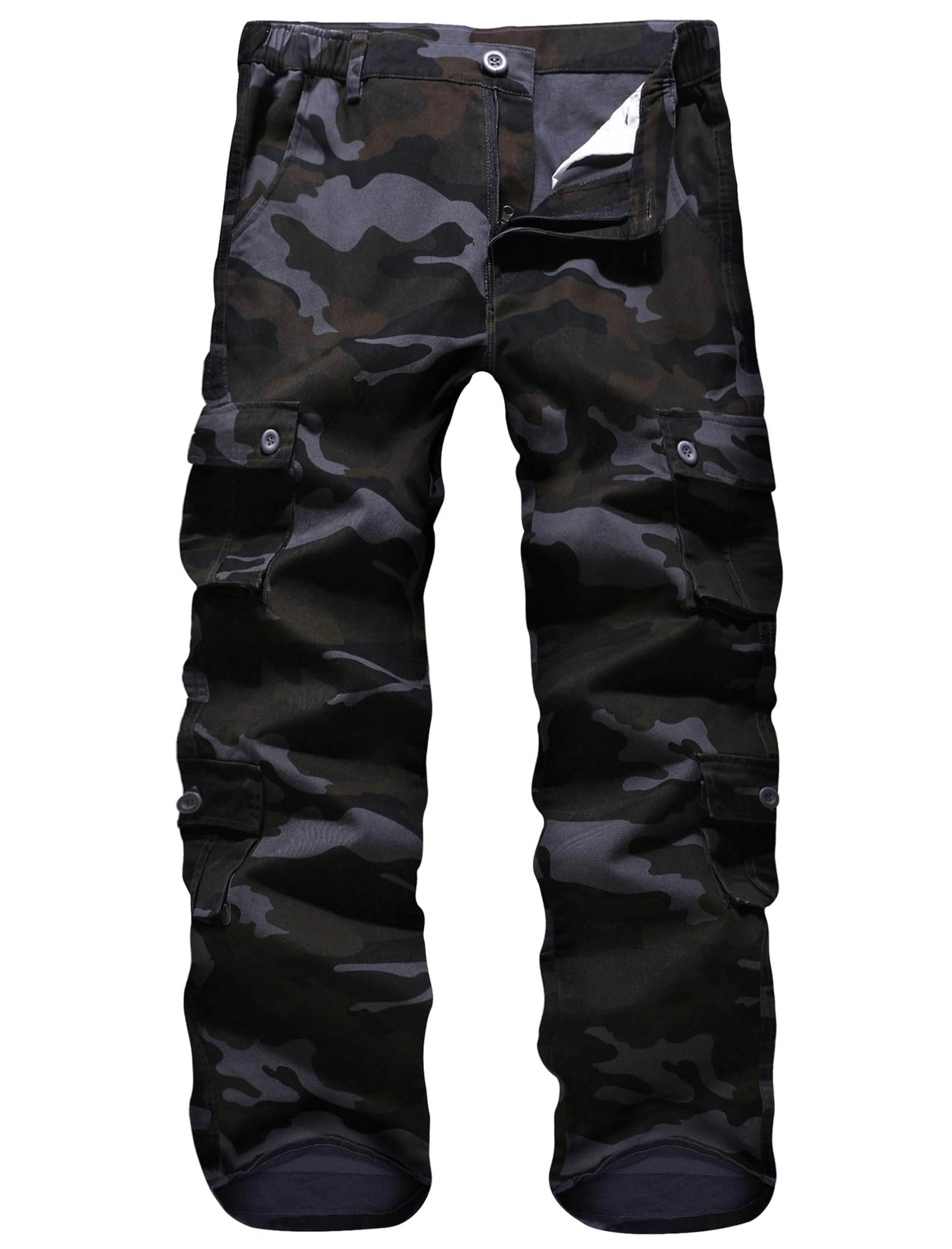 APTRO Herren Cargo Hose Camouflage Hose Arbeitshose Lange Outdoor Baumwolle Leichte Hose mit 8 Tachen LT01