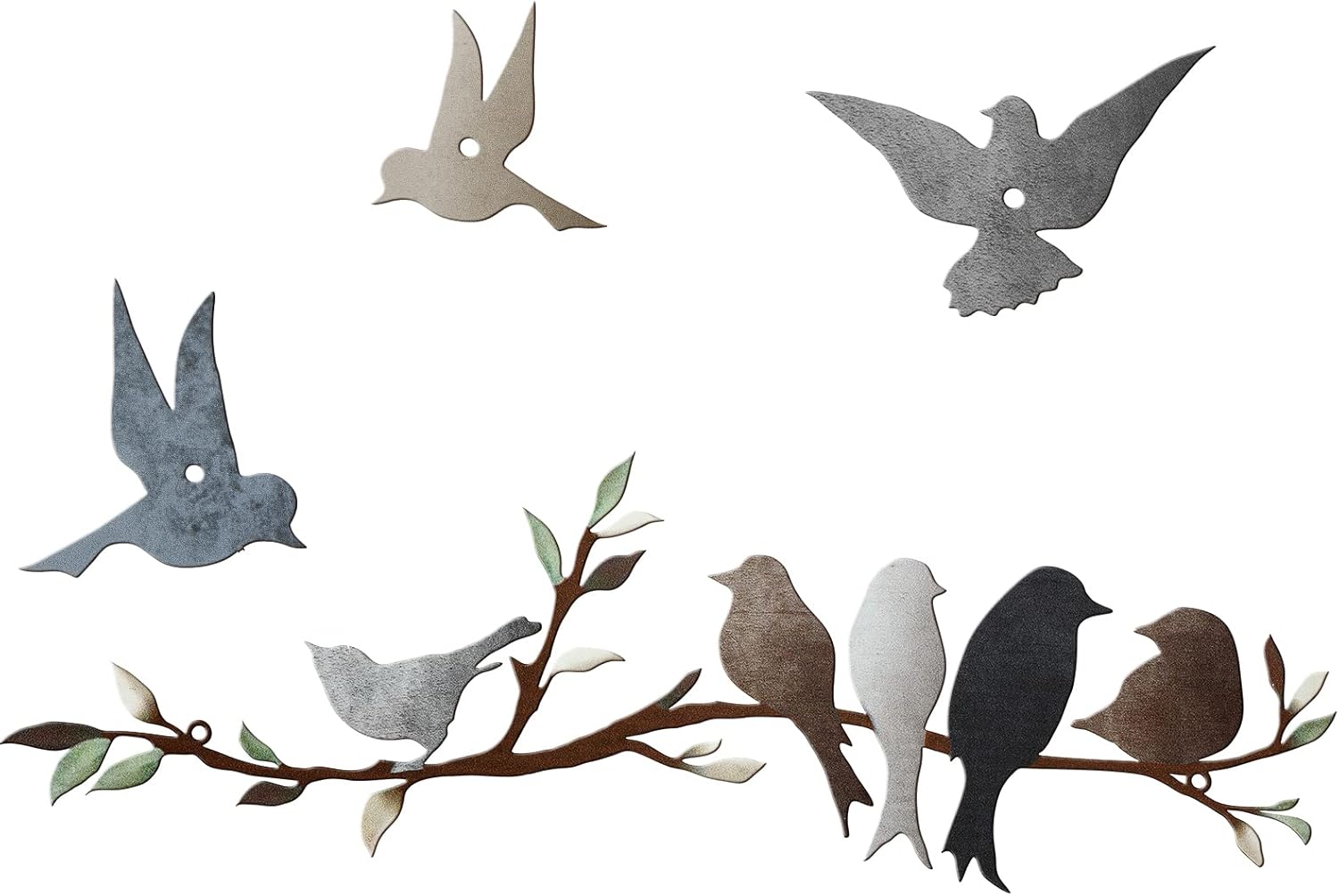 Ferraycle Metal Bird Wall Art Birds on The Branch Wall