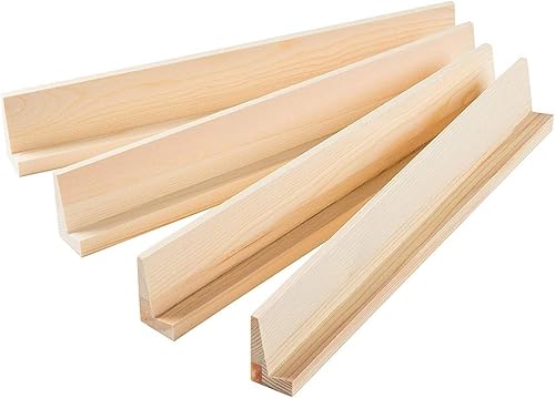 Miniatura 8 de Juvale Dominoes Holders Set of 4 Wooden Trays - 13-Inch, Natural Wood - Customizable Unfinished Racks for Mexican Train Accessories